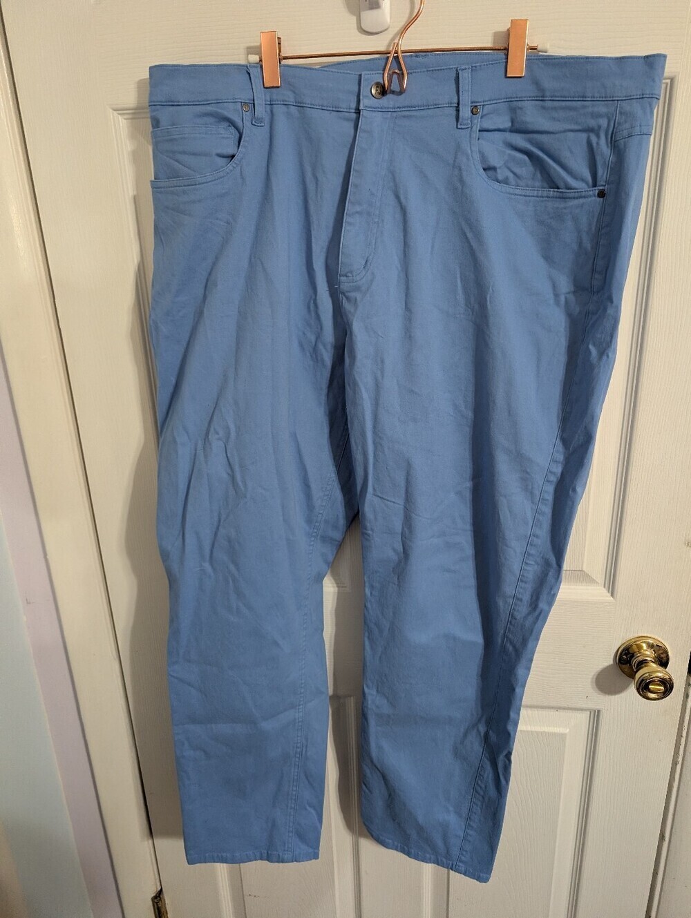 Footjoy Mens Pants Blue Cotton Golf Khaki Chino Size 42x30